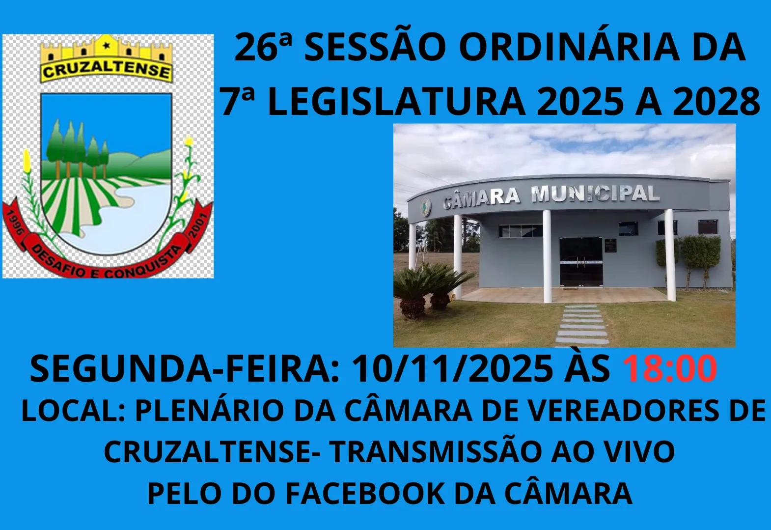 Convite para Sessão Ordinária 